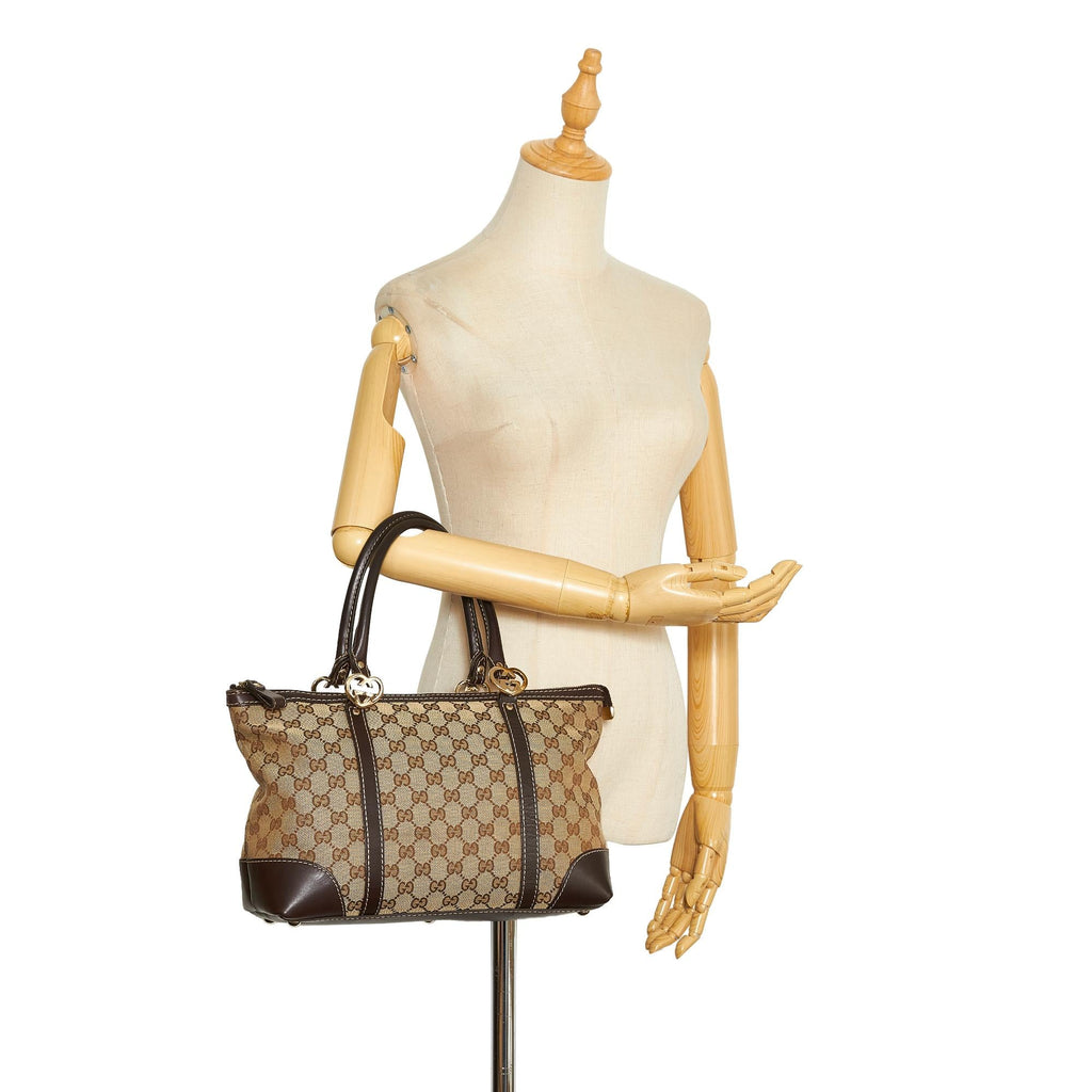 Gucci GG Canvas Lovely Tote Bag (SHG-AA236C)
