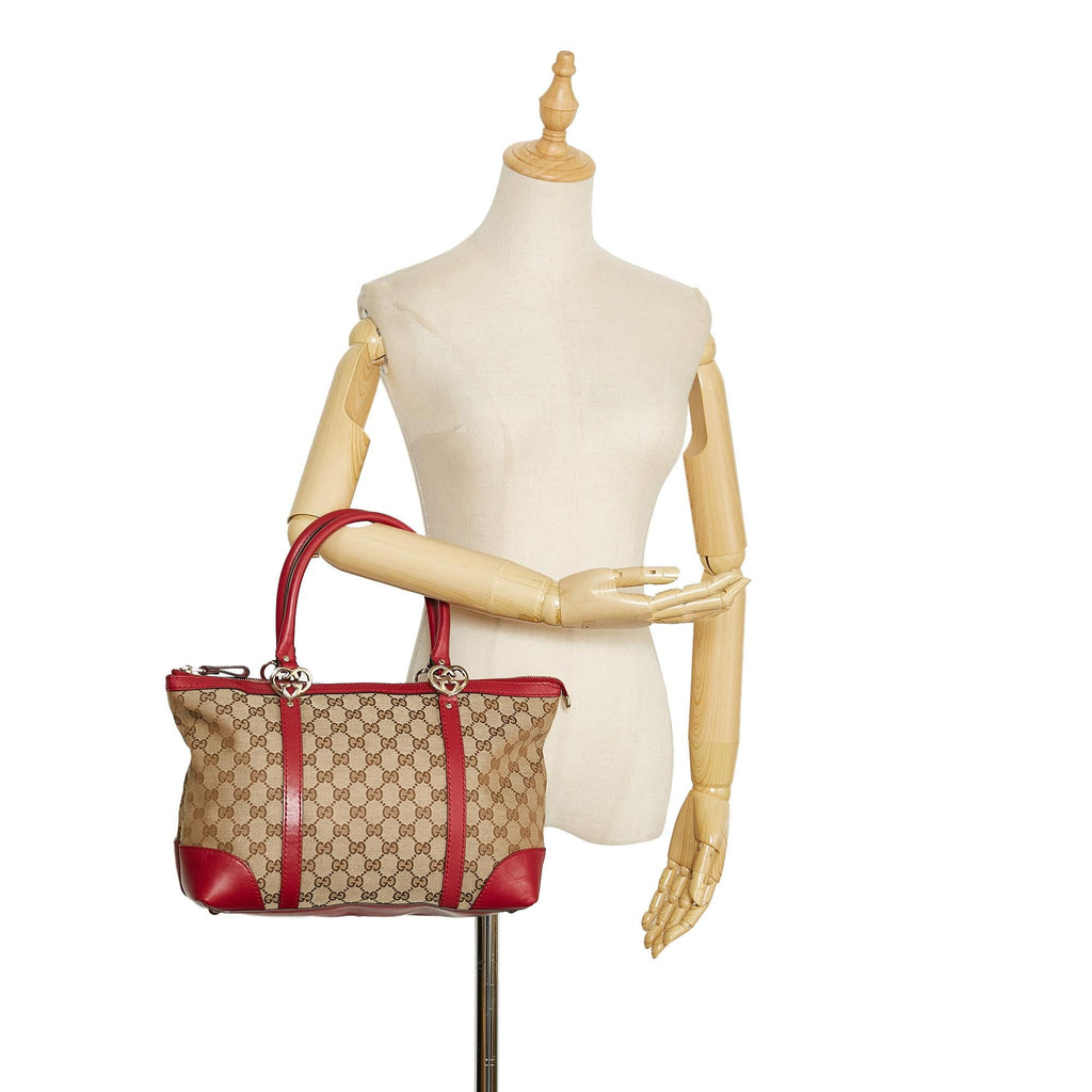 Gucci GG Canvas Lovely Tote (SHG-fugUcX)