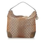 Gucci GG Canvas Lurex Heart Bit Tote Bag (SHG-31986)