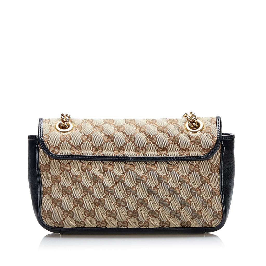 Gucci GG Canvas Marmont Crossbody (SHG-2wAlnW)
