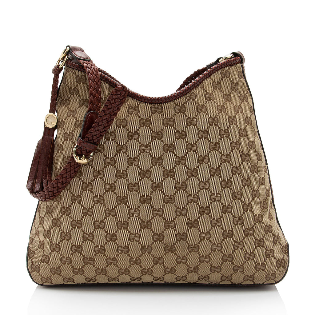 Gucci GG Canvas Marrakech Medium Hobo (SHF-IGUAKI)