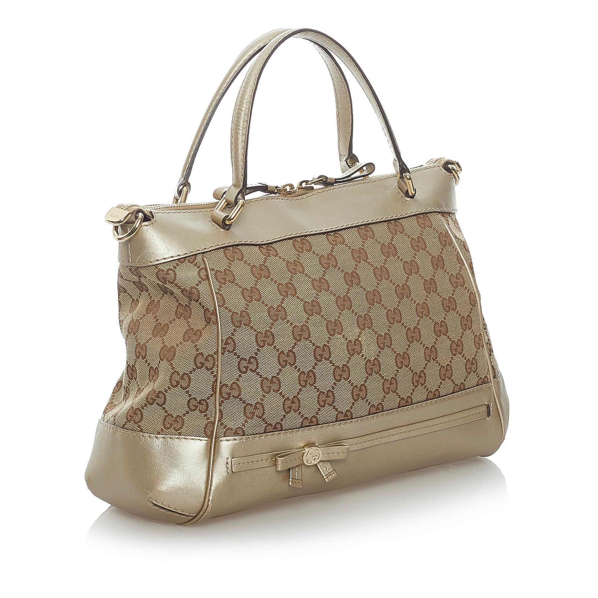 Gucci GG Canvas Mayfair Satchel (SHG-33075)
