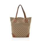 Gucci GG Canvas Medium Charm Tote - FINAL SALE (SHF-19339)