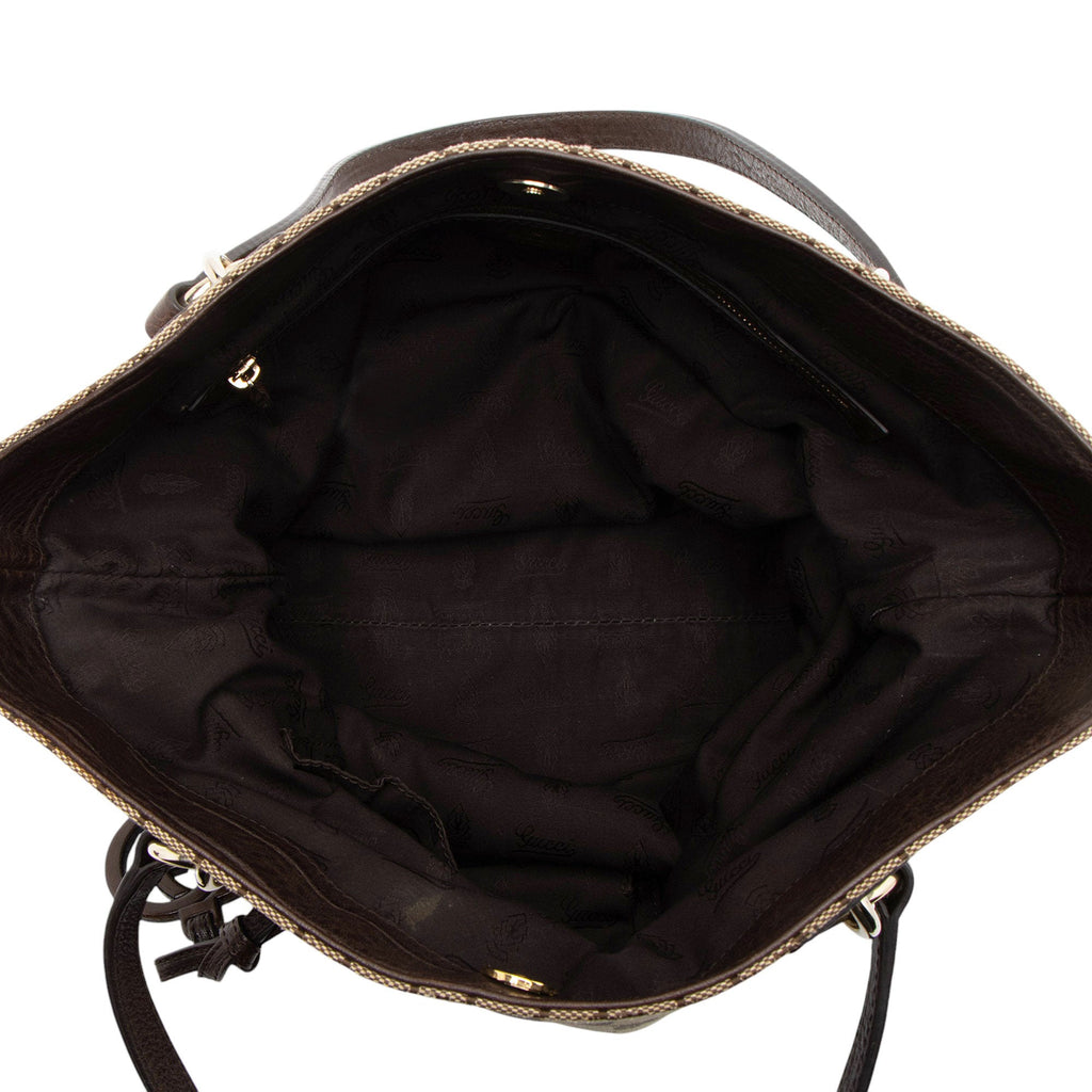 Gucci GG Canvas Charm Medium Tote