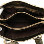 Gucci GG Canvas Metal Bamboo Handbag
