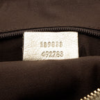 Gucci GG Canvas Metallic Leather D Ring Medium Hobo (SHF-hGJsEO)