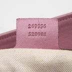 Gucci GG Canvas Metallic Leather Heart Bit Charm Medium Tote (SHF-5MJYxM)