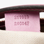 Gucci GG Canvas Metallic Leather Heart Bit Charm Small Hobo (SHF-23021)