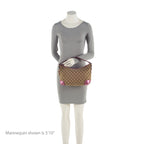 Gucci GG Canvas Metallic Leather Heart Bit Charm Small Hobo (SHF-23021)