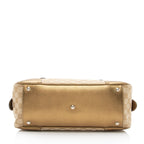 Gucci GG Canvas Metallic Leather Princy Medium Boston Bag (SHF-af8xb3)