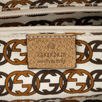 Gucci GG Canvas Metallic Leather Princy Medium Boston Bag (SHF-af8xb3)