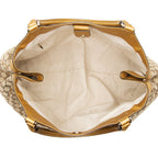 Gucci GG Canvas Metallic Leather Sukey Large Tote (SHF-22504)