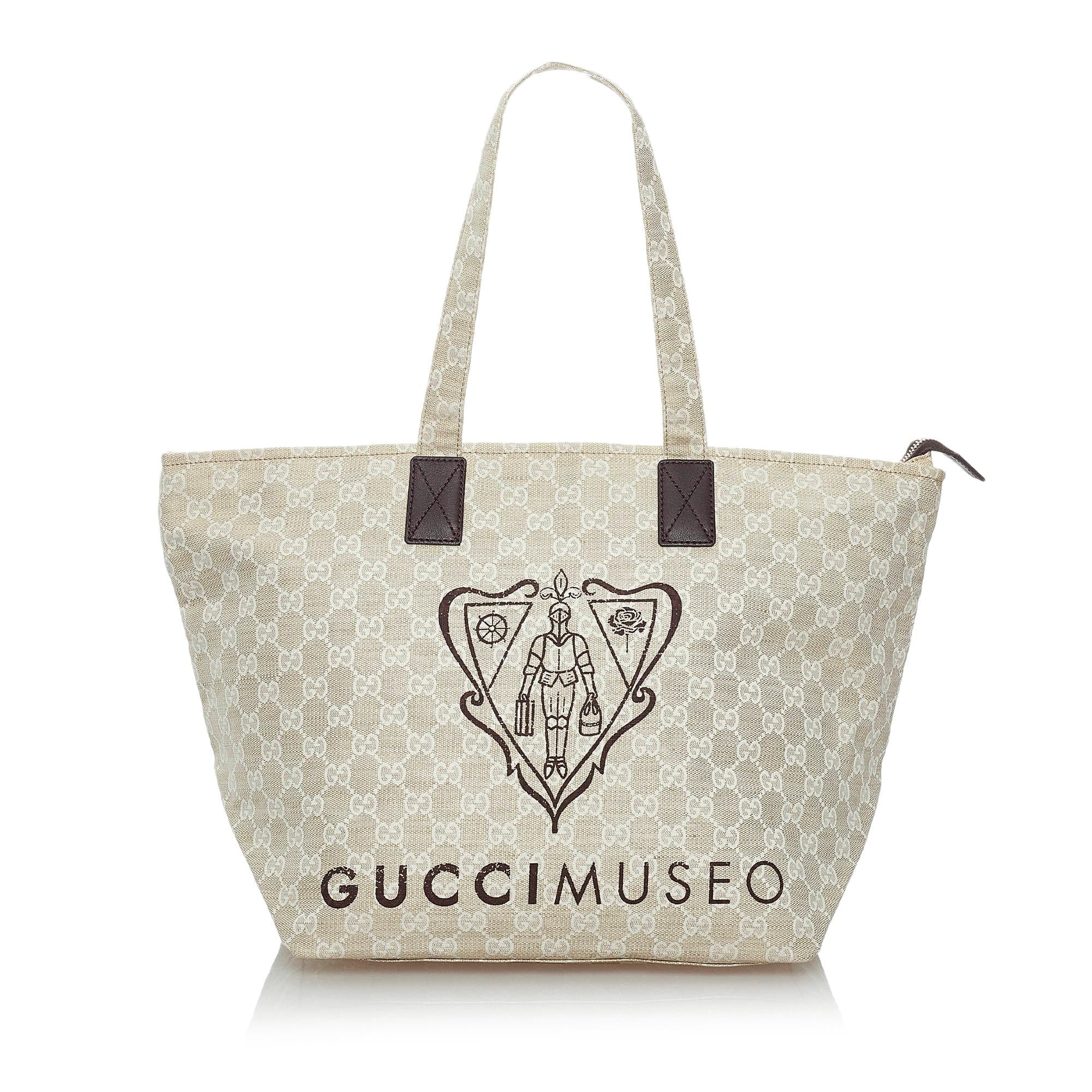 Gucci GG Canvas Museo Tote Bag (SHG-29843)