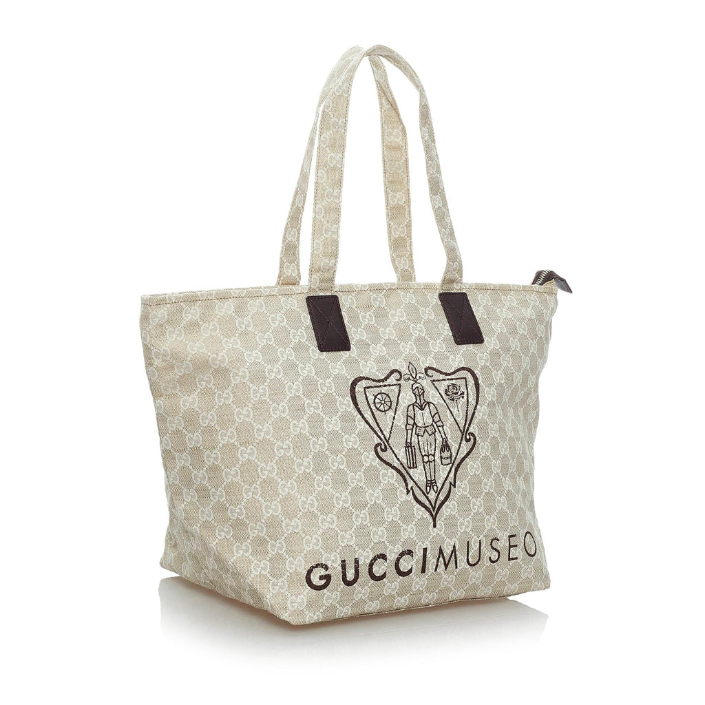 Gucci GG Canvas Museo Tote Bag (SHG-29843)