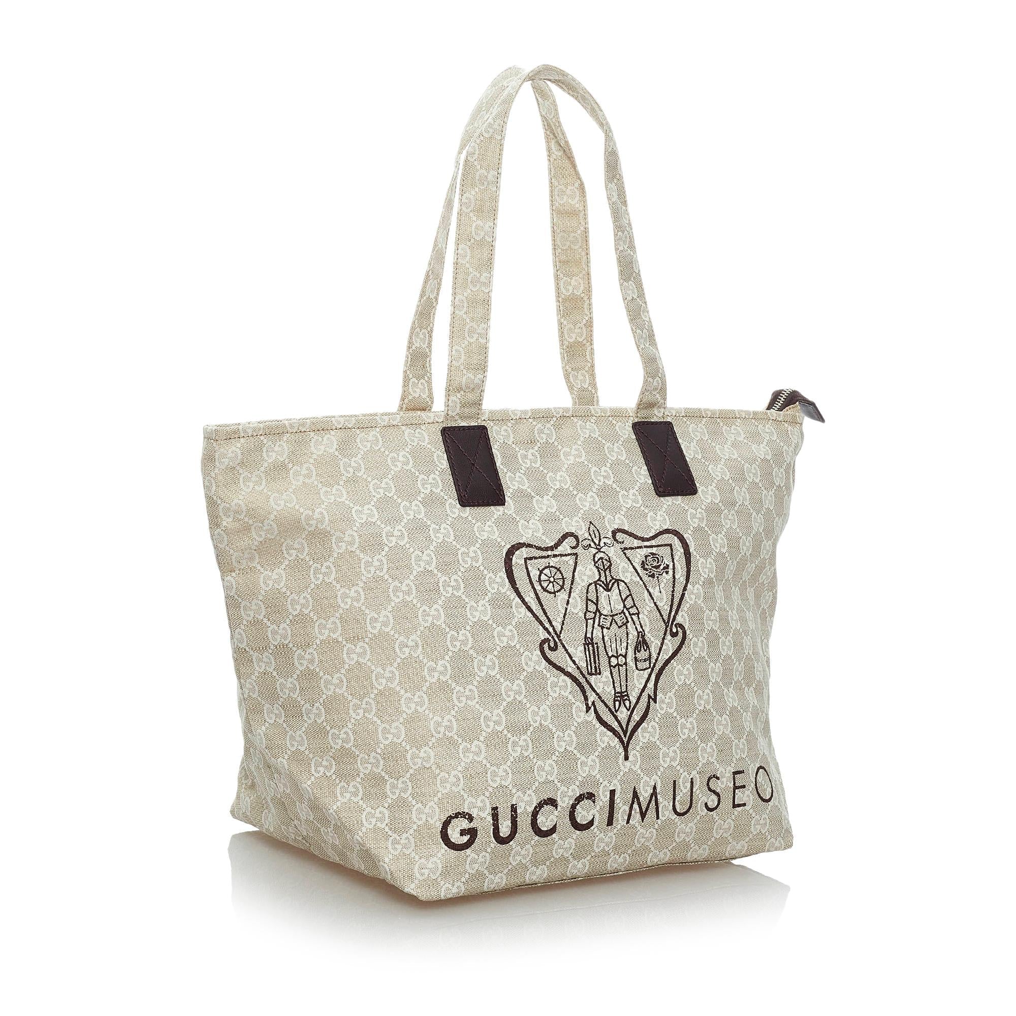 Gucci GG Canvas Museo Tote Bag (SHG-29843)
