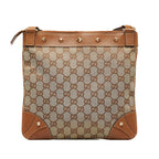 Gucci GG Canvas Nailhead Crossbody (SHG-Mehcnj)