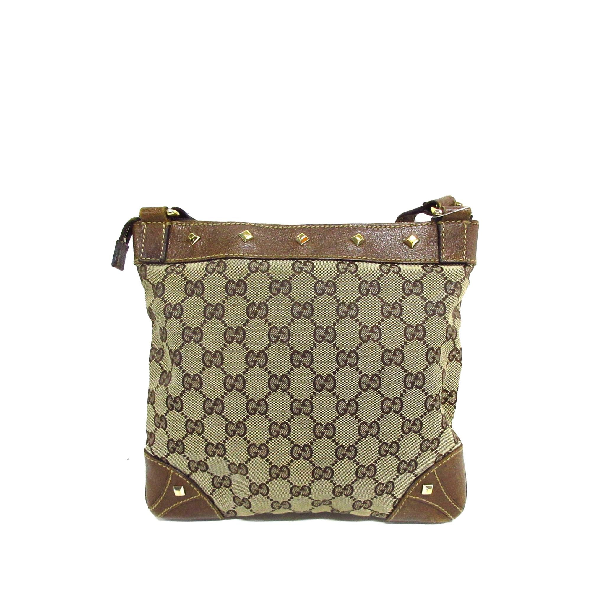 Gucci GG Canvas Nailhead Crossbody (SHG-whDSCc)