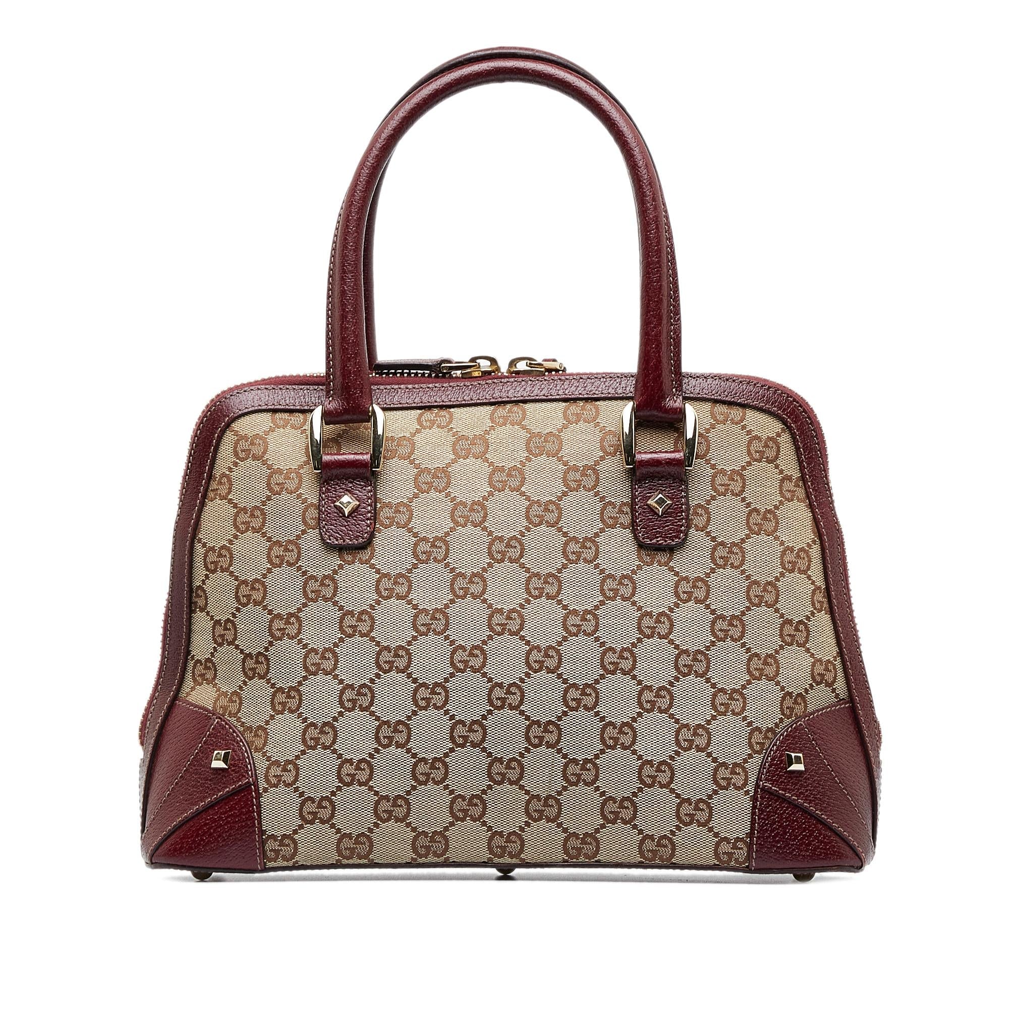 Gucci GG Canvas Nailhead Handbag (SHG-CKf7Dk)