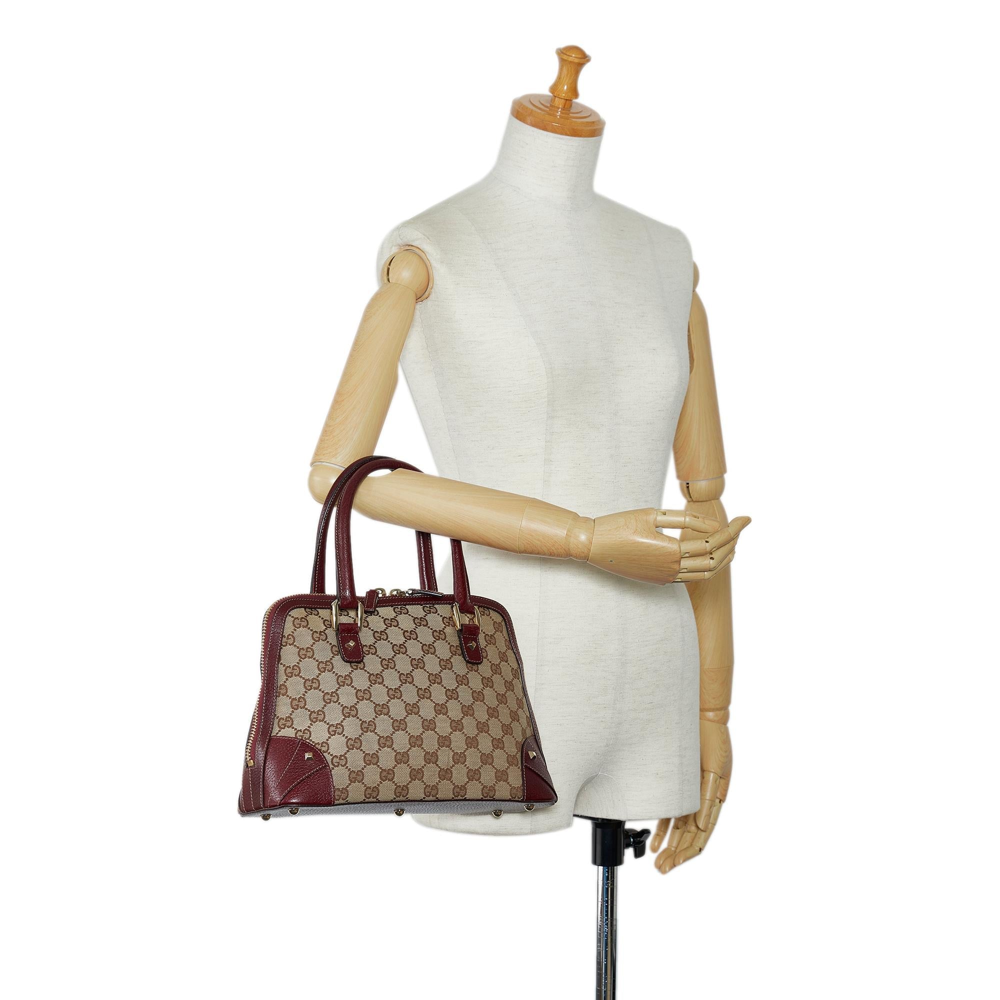Gucci GG Canvas Nailhead Handbag (SHG-CKf7Dk)