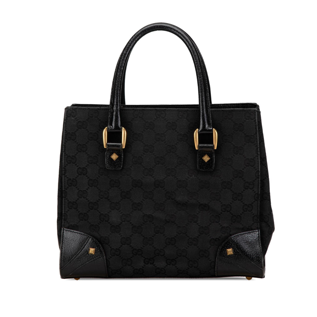Gucci GG Canvas Nailhead Handbag (SHG-G7fCTF)