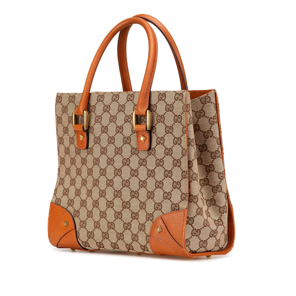 Gucci GG Canvas Nailhead Handbag