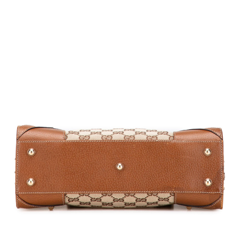 Gucci GG Canvas Nailhead Handbag