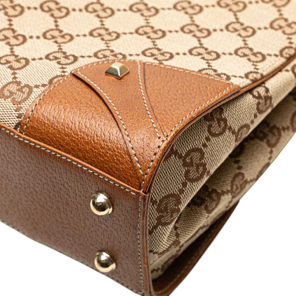 Gucci GG Canvas Nailhead Handbag