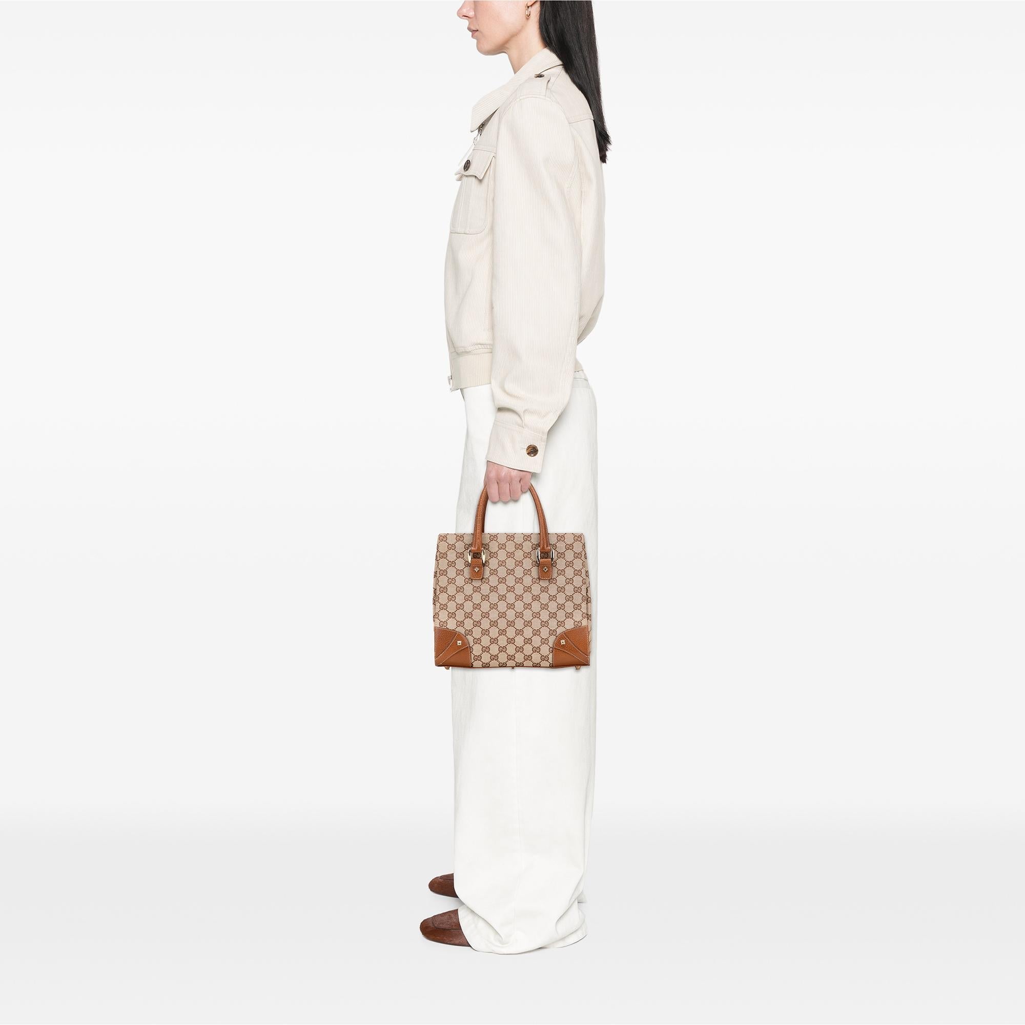 Gucci GG Canvas Nailhead Handbag