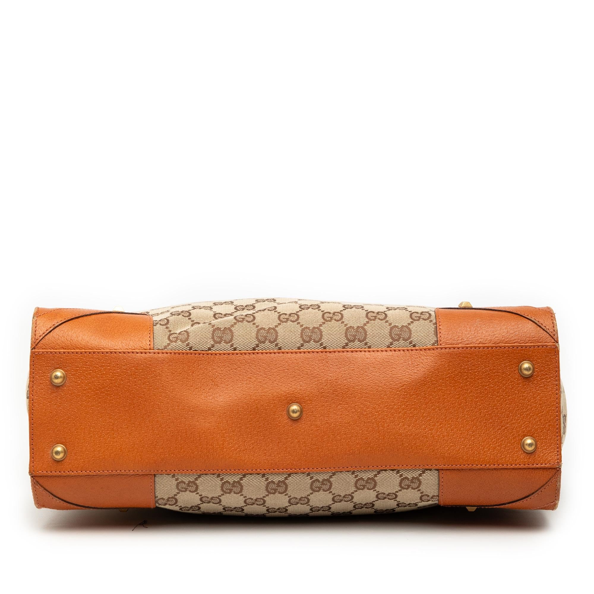 Gucci GG Canvas Nailhead Handbag