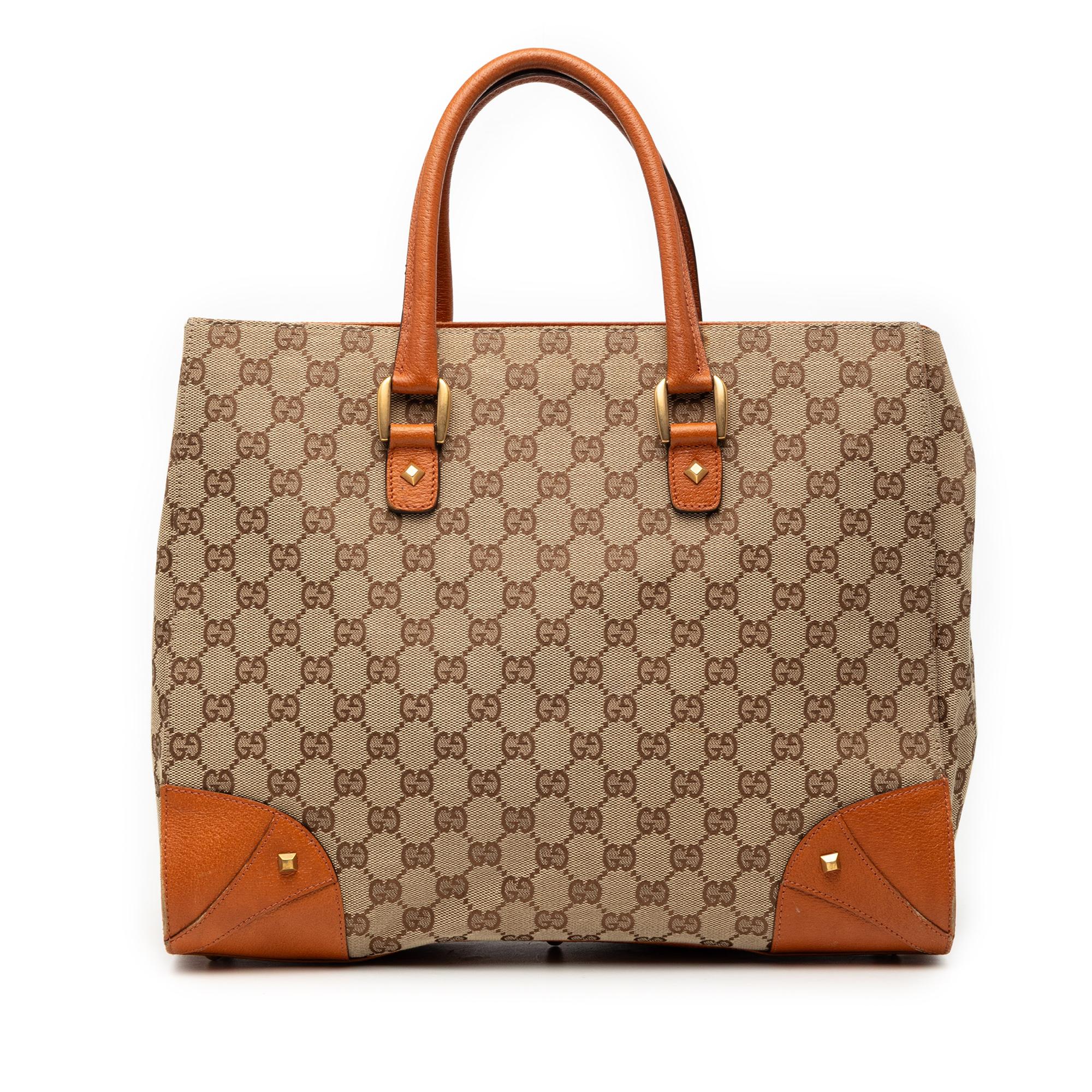 Gucci GG Canvas Nailhead Handbag