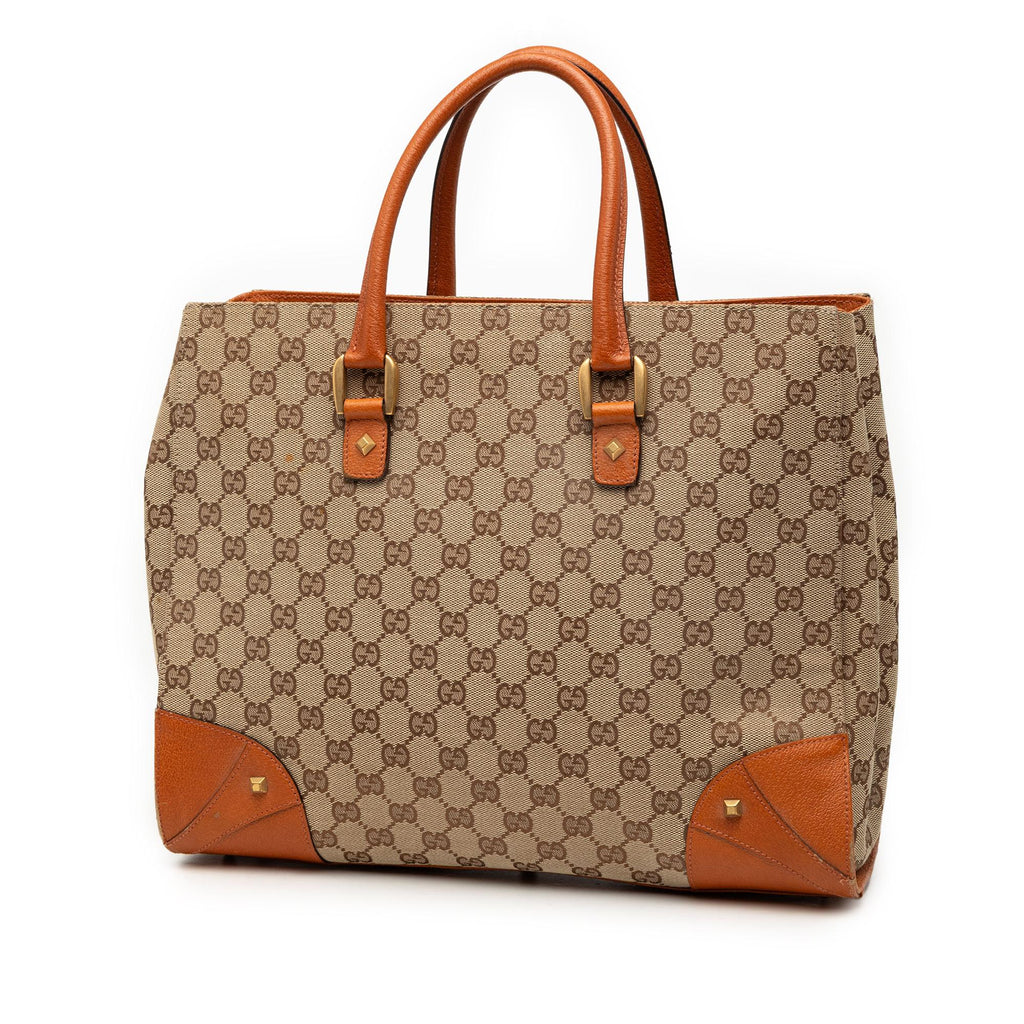 Gucci GG Canvas Nailhead Handbag