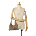 Gucci GG Canvas Nailhead Jackie Bardot Shoulder Bag (SHG-eDYueX)