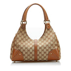 Gucci GG Canvas Nailhead Jackie Bardot (SHG-z8pNuY)