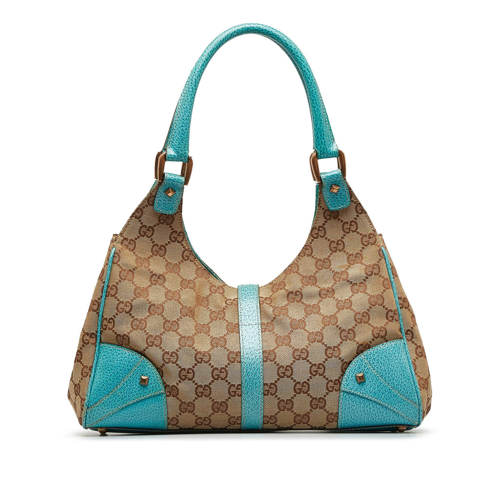 Gucci GG Canvas Nailhead Jackie Bardot (SHG-KfMLGA)