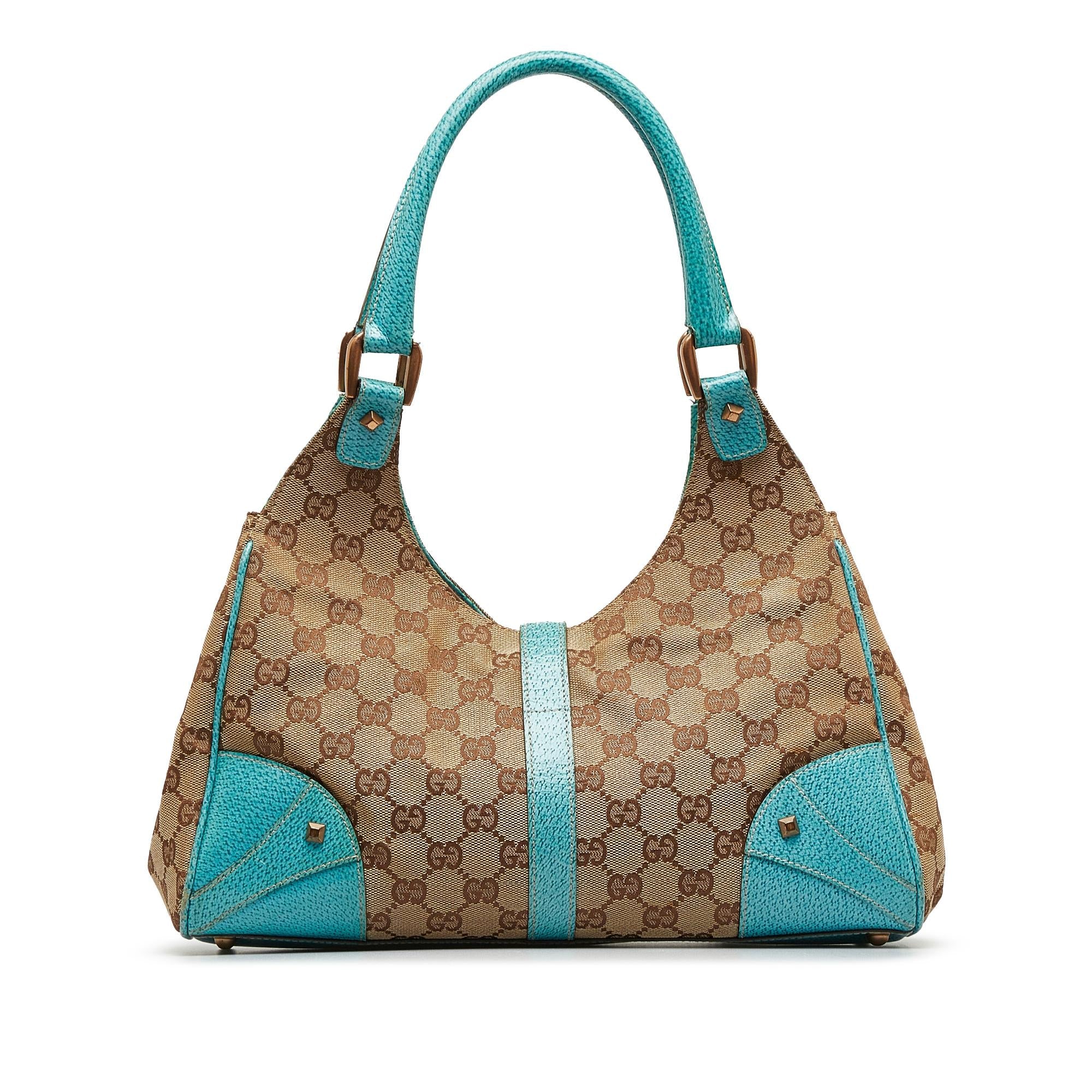 Gucci GG Canvas Nailhead Jackie Bardot (SHG-KfMLGA)