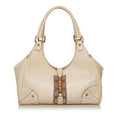 Gucci GG Canvas Nailhead Jackie Shoulder Bag (SHG-28382)