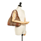 Gucci GG Canvas Nailhead Jackie Shoulder Bag (SHG-33693)