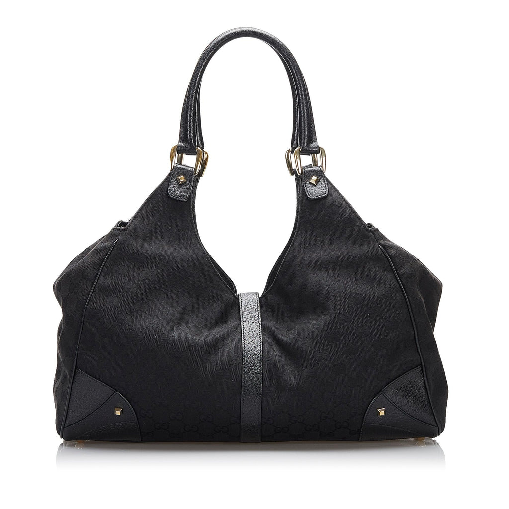 Gucci GG Canvas Nailhead Jackie (SHG-d5UoED)