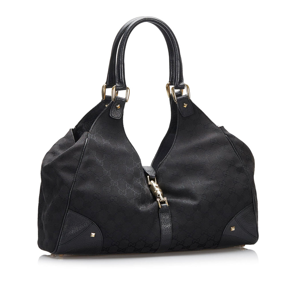 Gucci GG Canvas Nailhead Jackie (SHG-d5UoED)