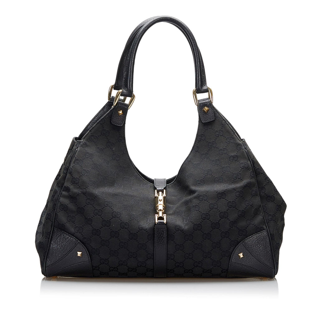 Gucci GG Canvas Nailhead Jackie (SHG-YZOZQj)