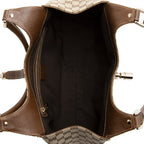 Gucci GG Canvas Nailhead Medium Bardot Shoulder Bag (SHF-21614)