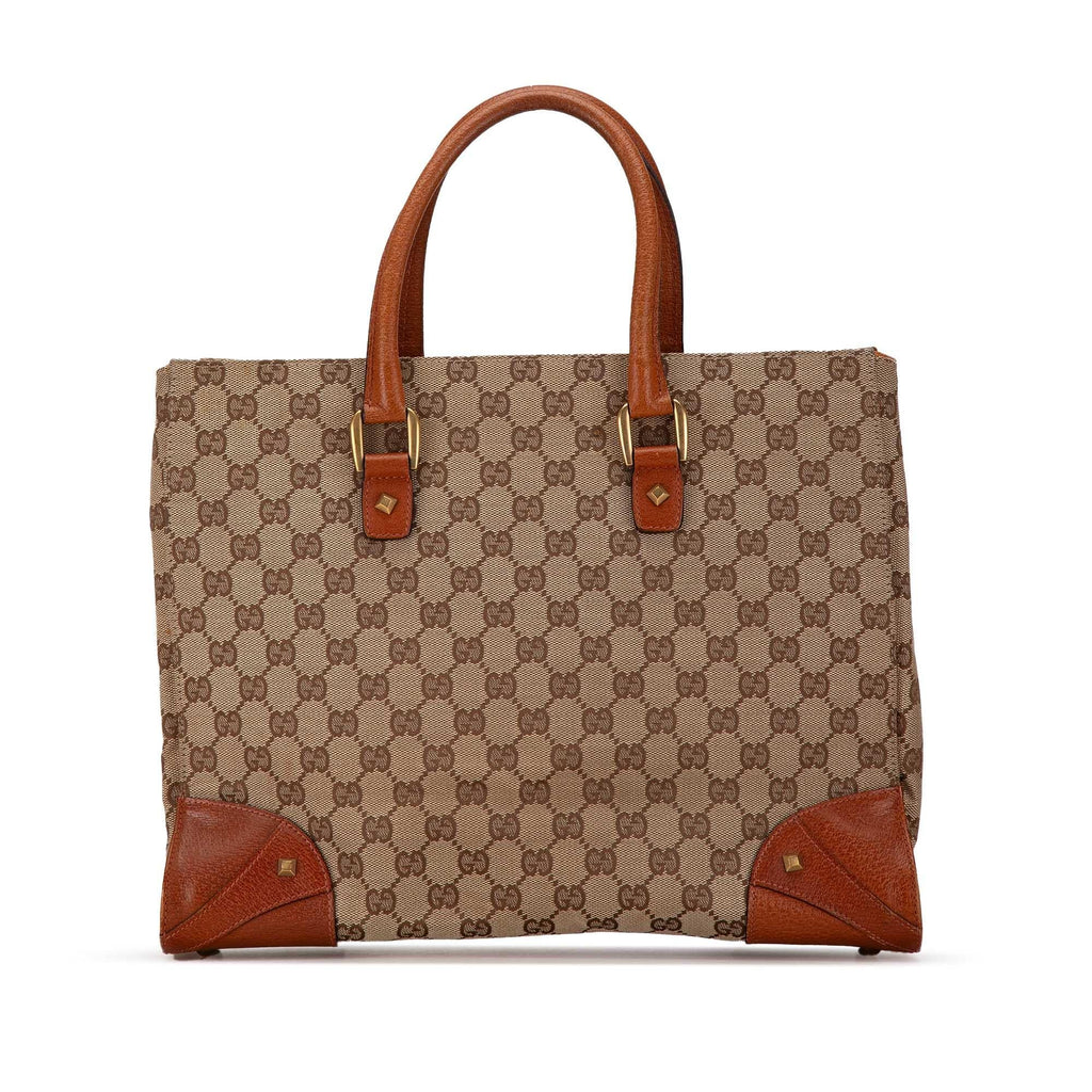 Gucci GG Canvas Nailhead Tote (SHG-dPdEYp)