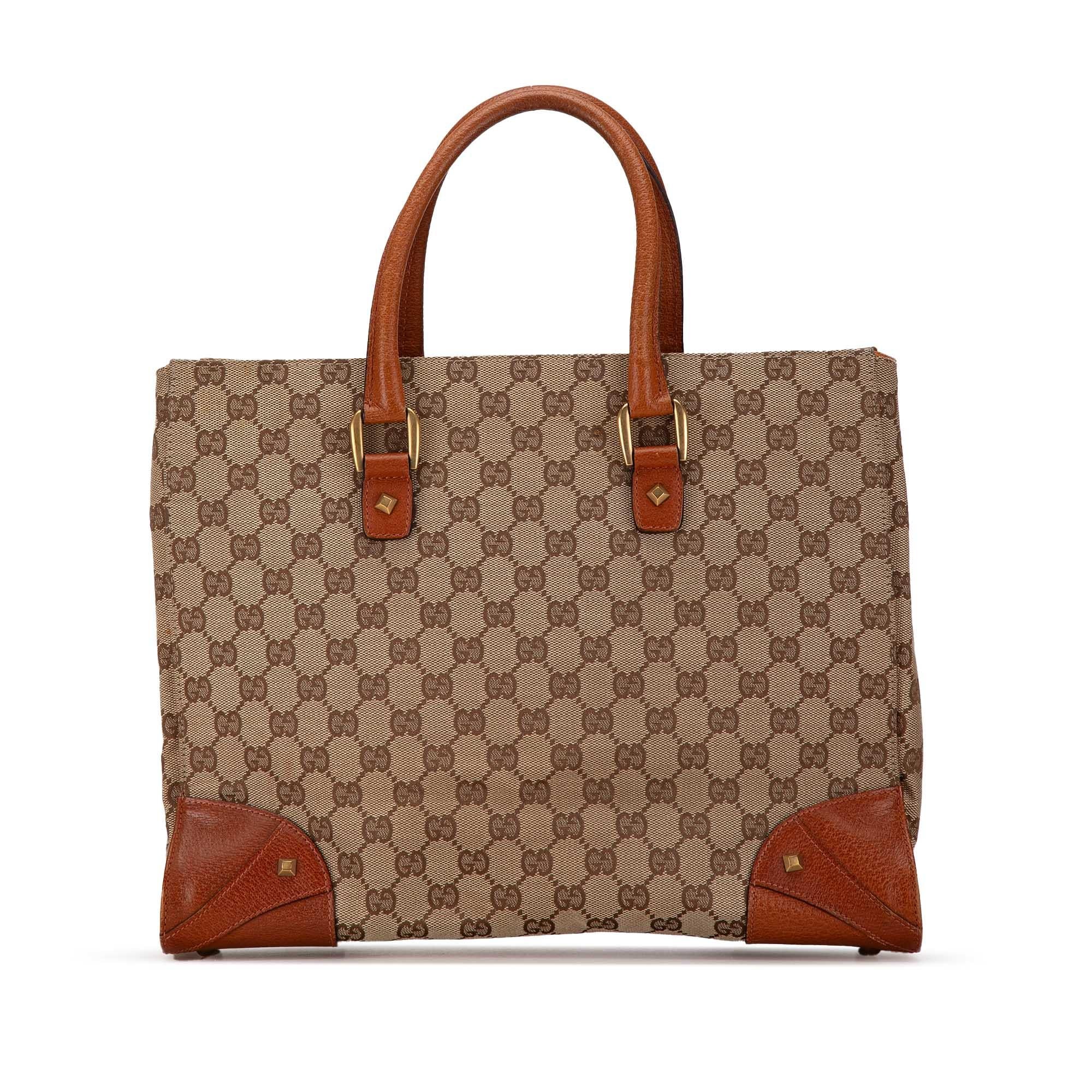 Gucci GG Canvas Nailhead Tote (SHG-dPdEYp)