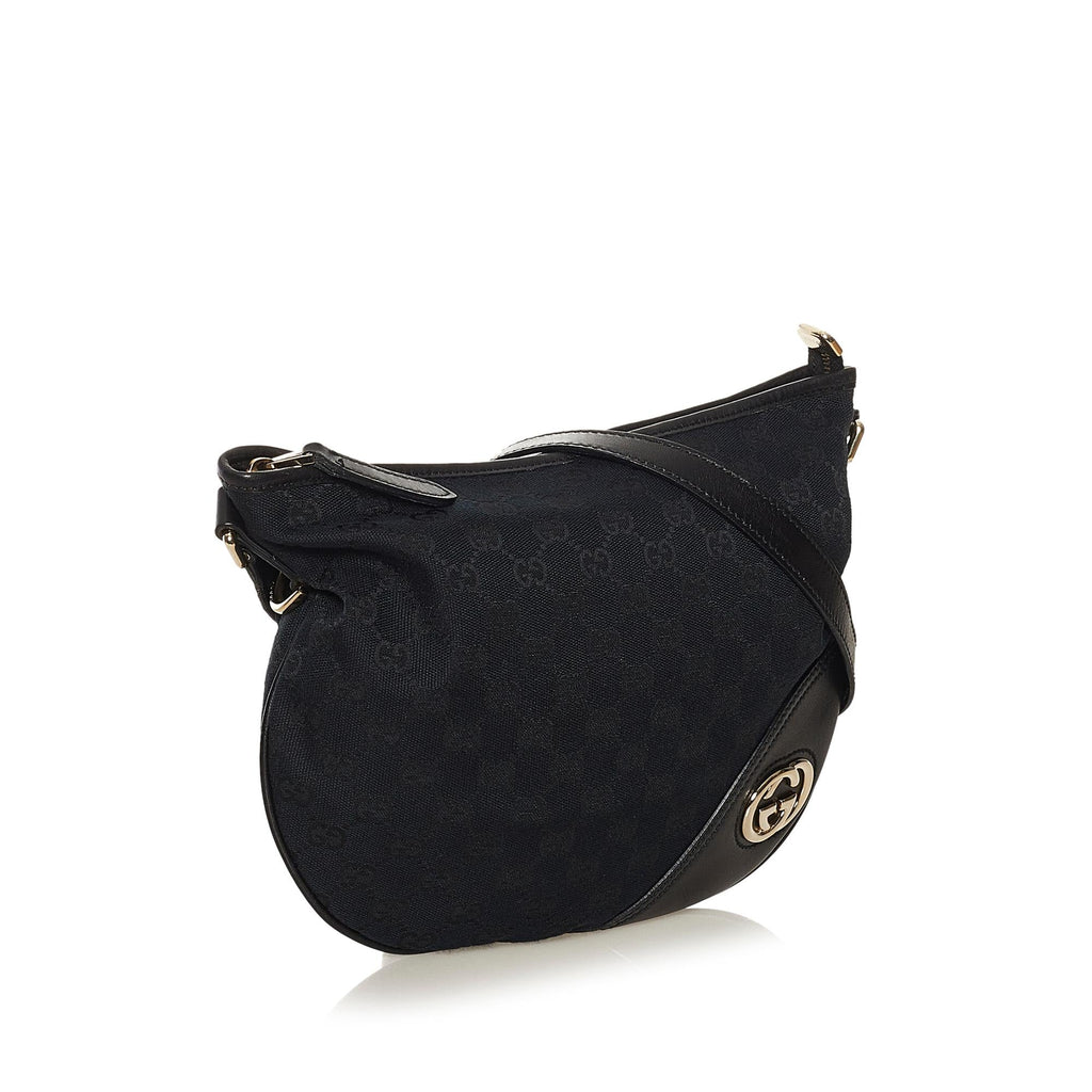 Gucci GG Canvas New Britt Crossbody (SHG-34441)