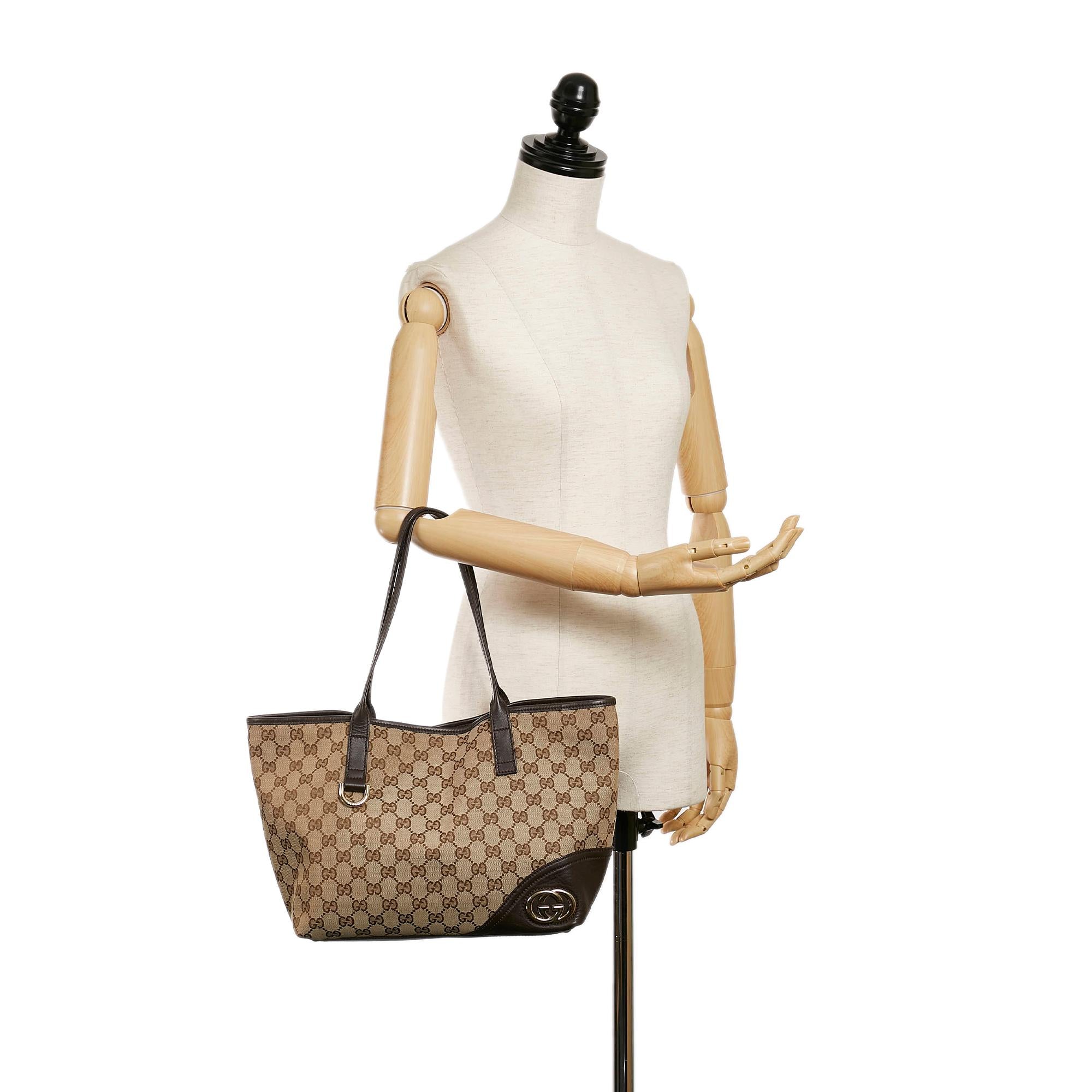 Gucci GG Canvas New Britt Tote Bag (SHG-30429)