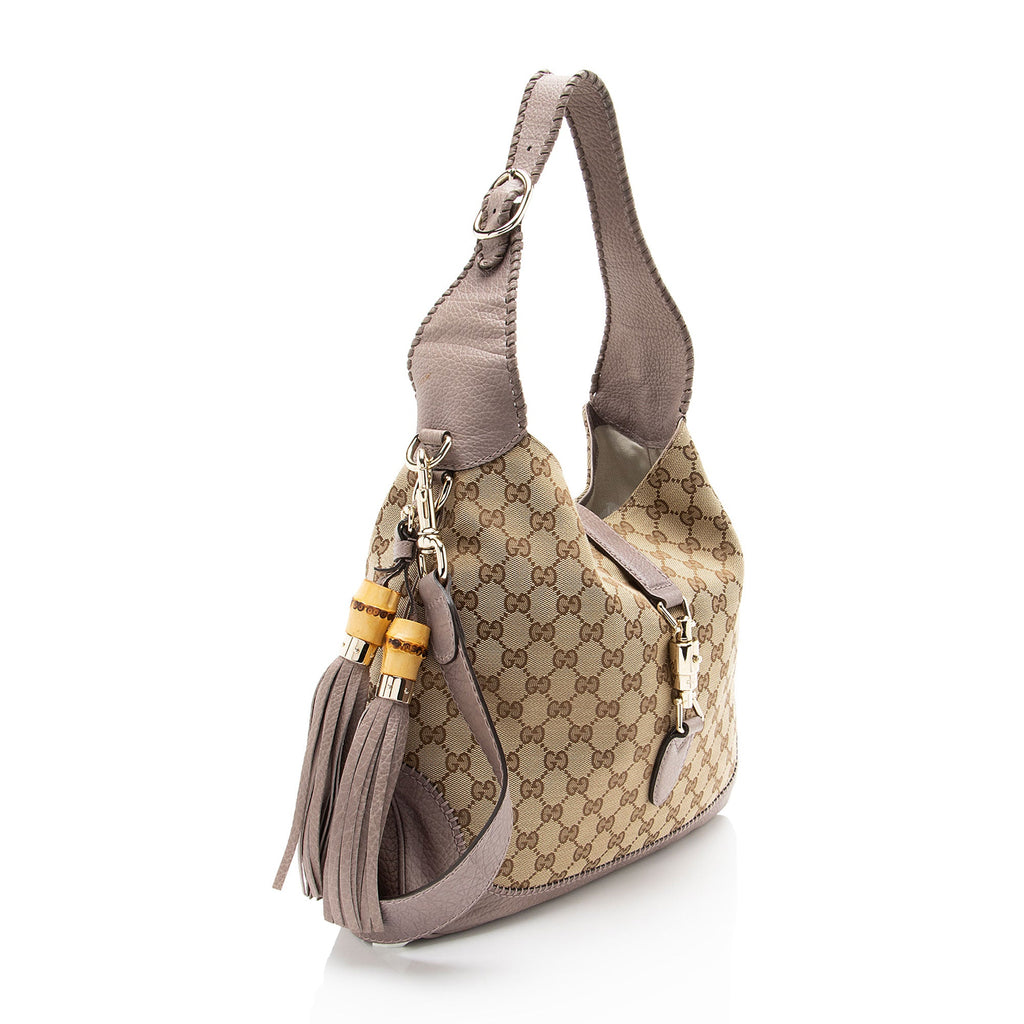 Gucci GG Canvas New Jackie Medium Shoulder Bag