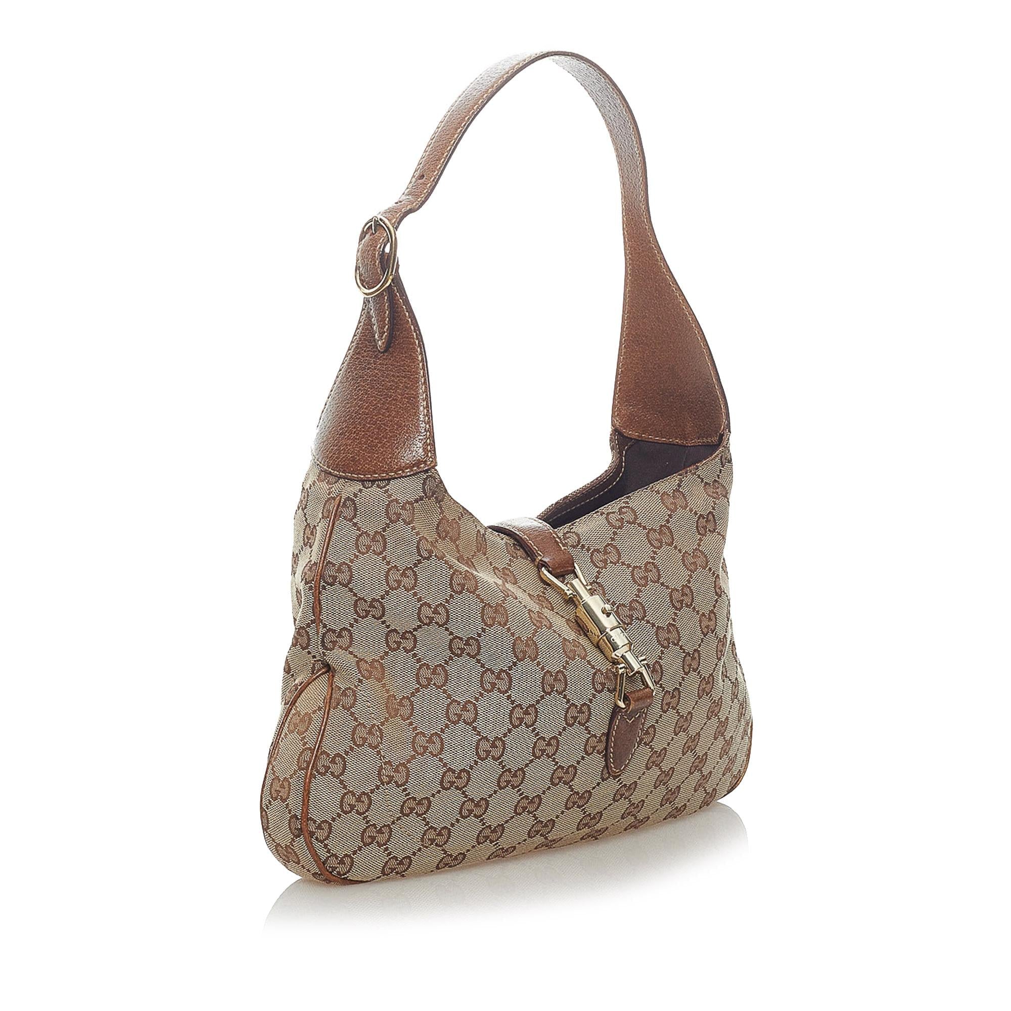 Gucci GG Canvas New Jackie Shoulder Bag (SHG-33247)