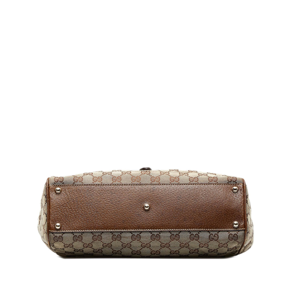 Gucci GG Canvas New Jackie Shoulder Bag (SHG-tvpwSB)