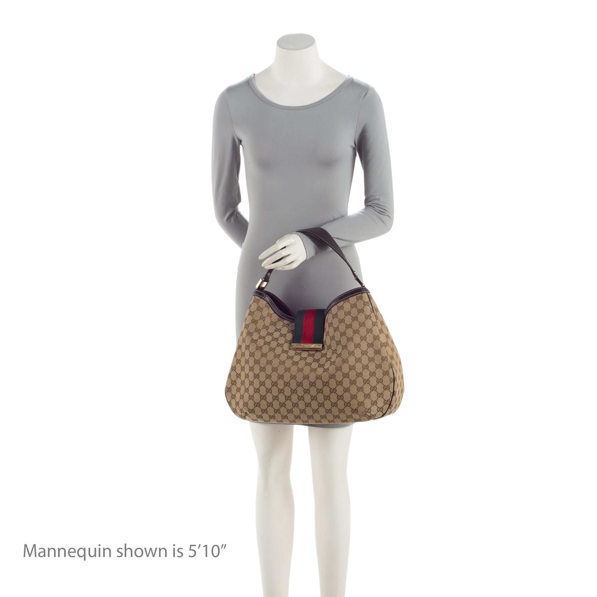 Gucci GG Canvas New Ladies Web Large Hobo (SHF-AhPj8g)