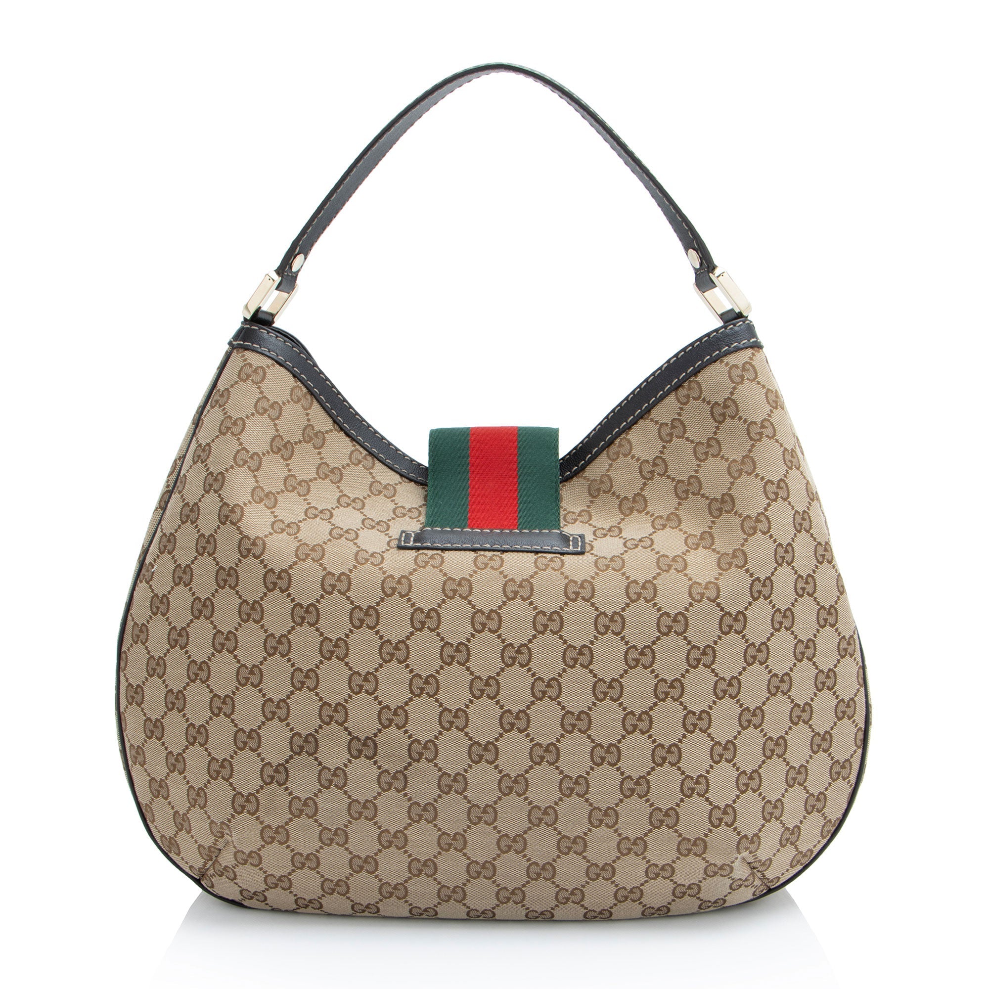 Gucci GG Canvas New Ladies Web Large Hobo (SHF-KEb6Ji)